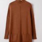 Chestnut Ribbed Sweater Dress RTS