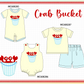 PO101 Cream crab applique gingham collection