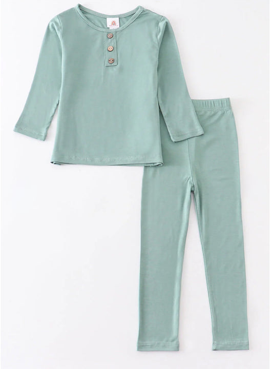 Sage Green Bamboo Pajama Set