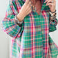 Green Plaid Blouse RTS