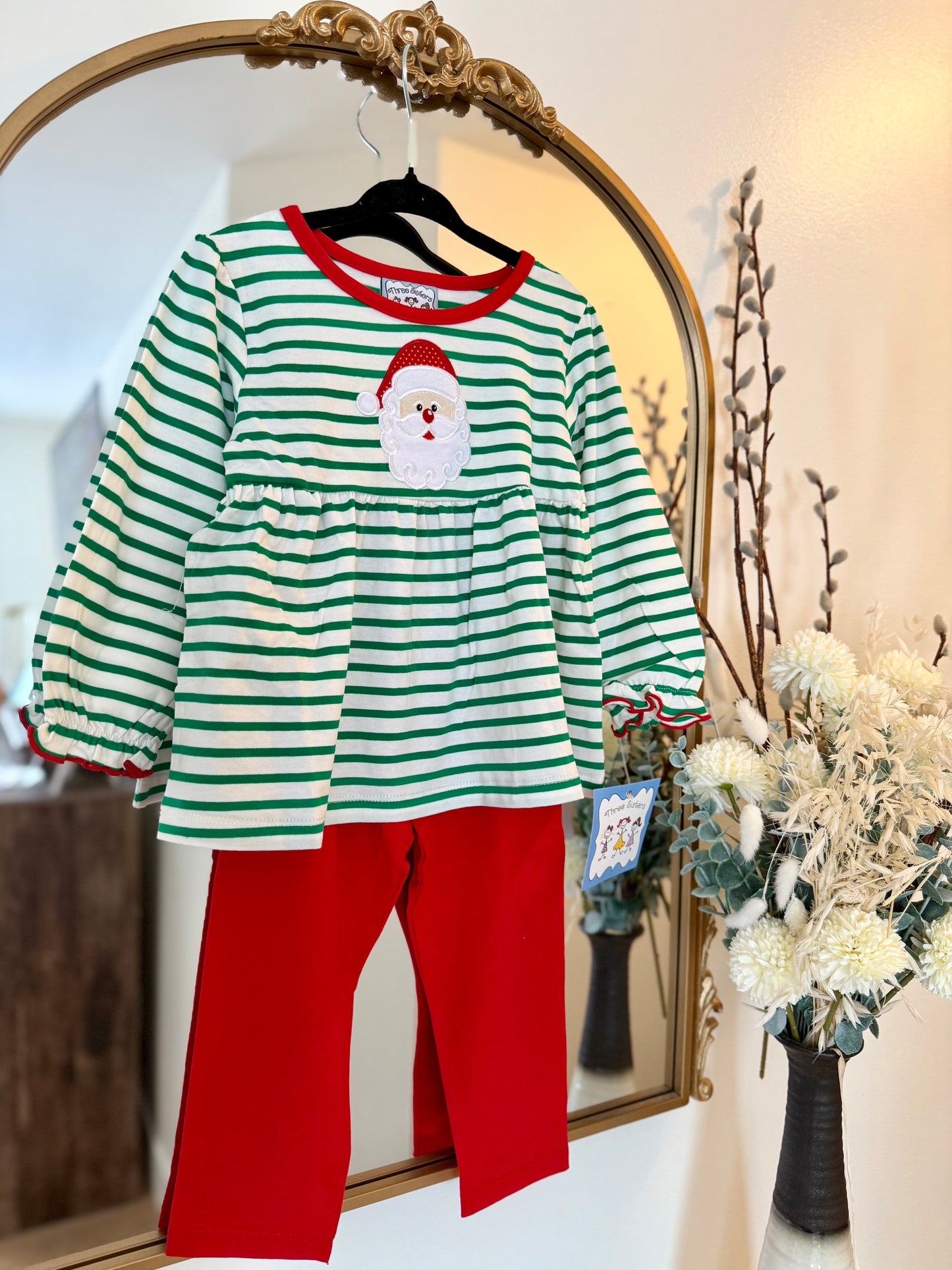 TS25 • Girls Santa Legging Set