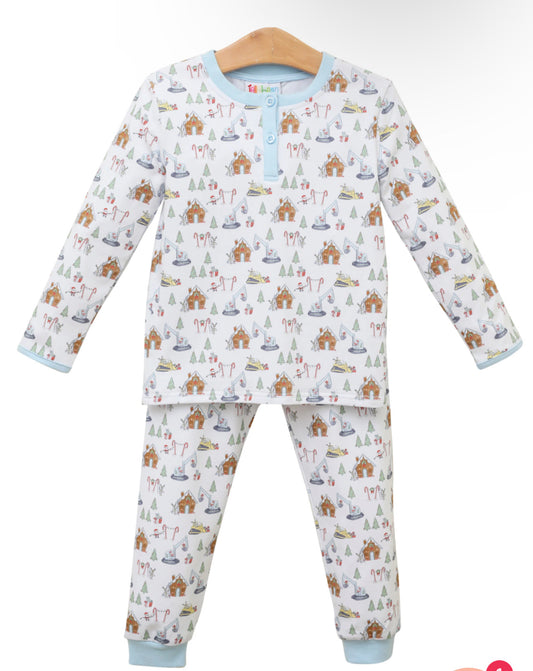 Jellybean • Christmas construction pant set