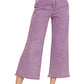 Cropped Frayed Hem Straight Jeans Zenana RTS