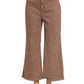 Cropped Frayed Hem Straight Jeans Zenana RTS