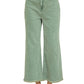 Cropped Frayed Hem Straight Jeans Zenana RTS