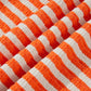 Orange Stripe Textured Top