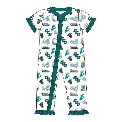 CCU Girls Bamboo Ruffle Romper