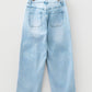 Exposed Stitch Barrel Jeans LT