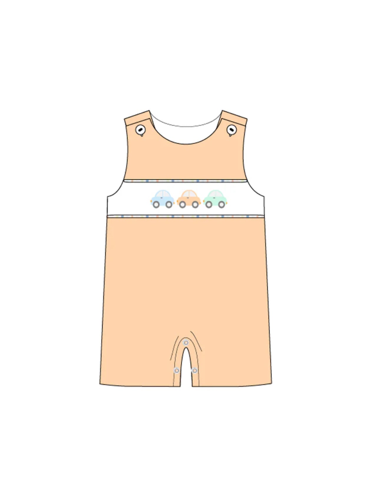 Boys Embroidery car romper