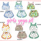 PO101 Floral farm duck print girl active set collection