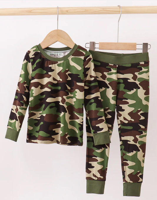 Bamboo • classic camo pant set