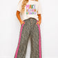 Wild Leopard Lace Detail Pants RTS