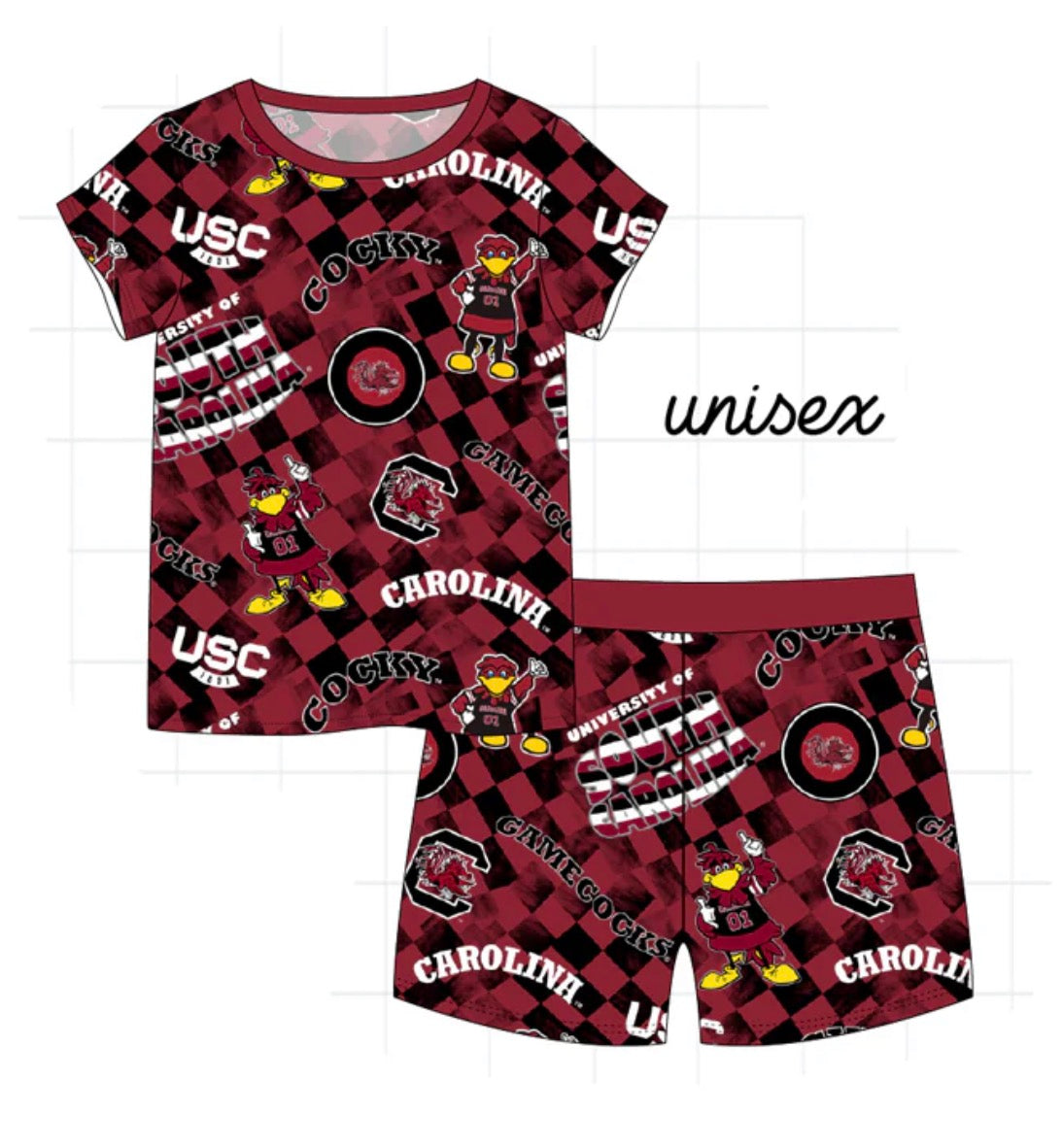 Preorder 71 • bamboo gamecock short set. Ships March