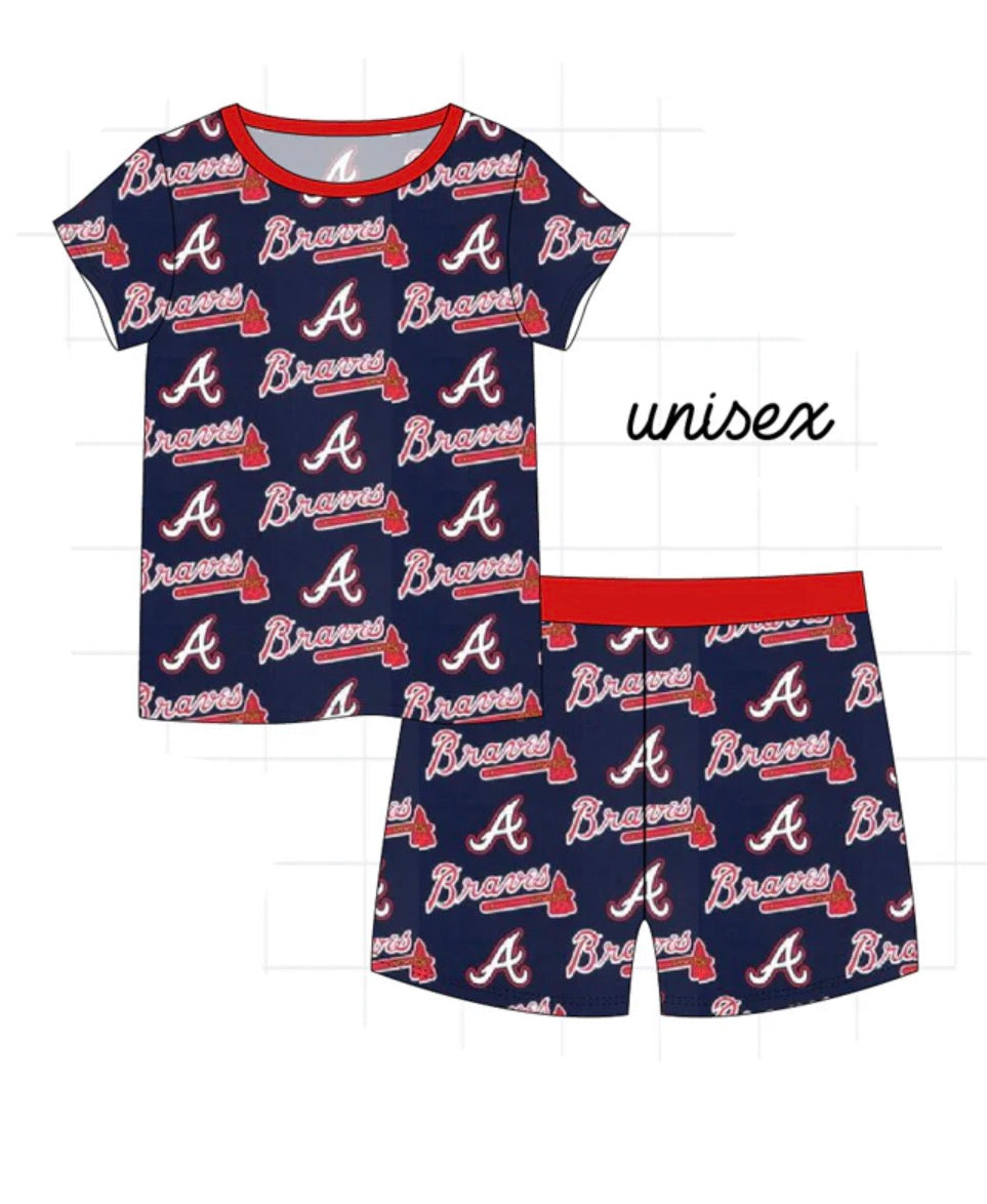 Preorder 71 • bamboo braves short set. Ships March