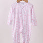 Bamboo • white/pink bow zippy