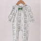 HD Xmas 25 • girls green tree print ruffle romper