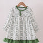 HD Xmas 25 • girls green tree ruffle gown