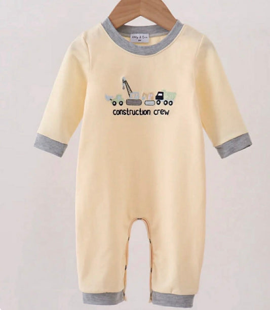Construction Crew Romper, 6M