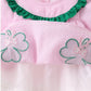 HD26 • girls seersucker appliqué st Patrick’s day bloomer set