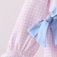 Thanksgiving 2025 • girls embroidered turkey pink & blue bubble