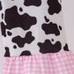 HD26 • girls cow print jumpsuit