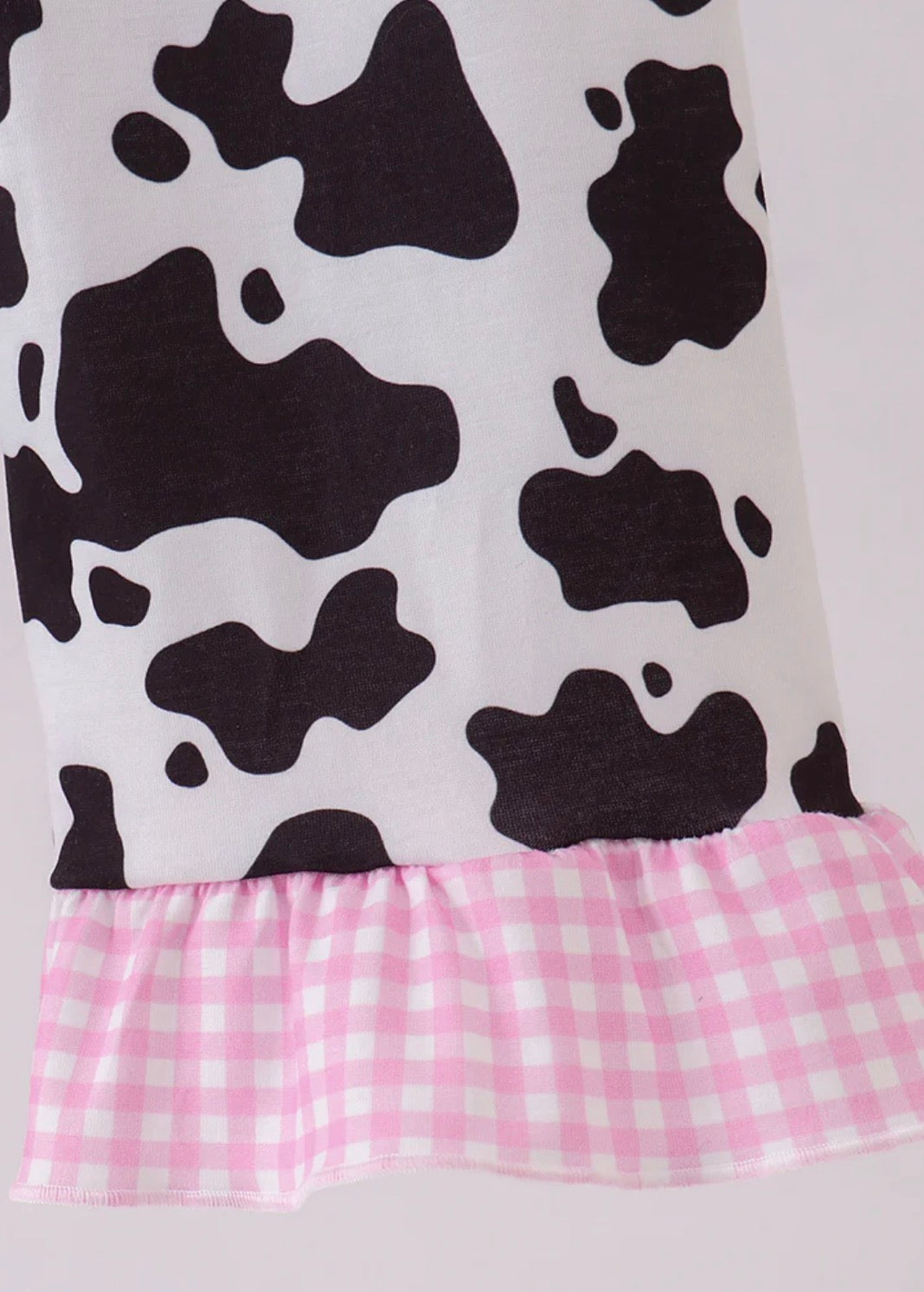 HD26 • girls cow print jumpsuit