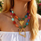 Heart Statement Necklace RTS