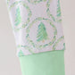HD Xmas 25 • boys green tree bamboo pj set