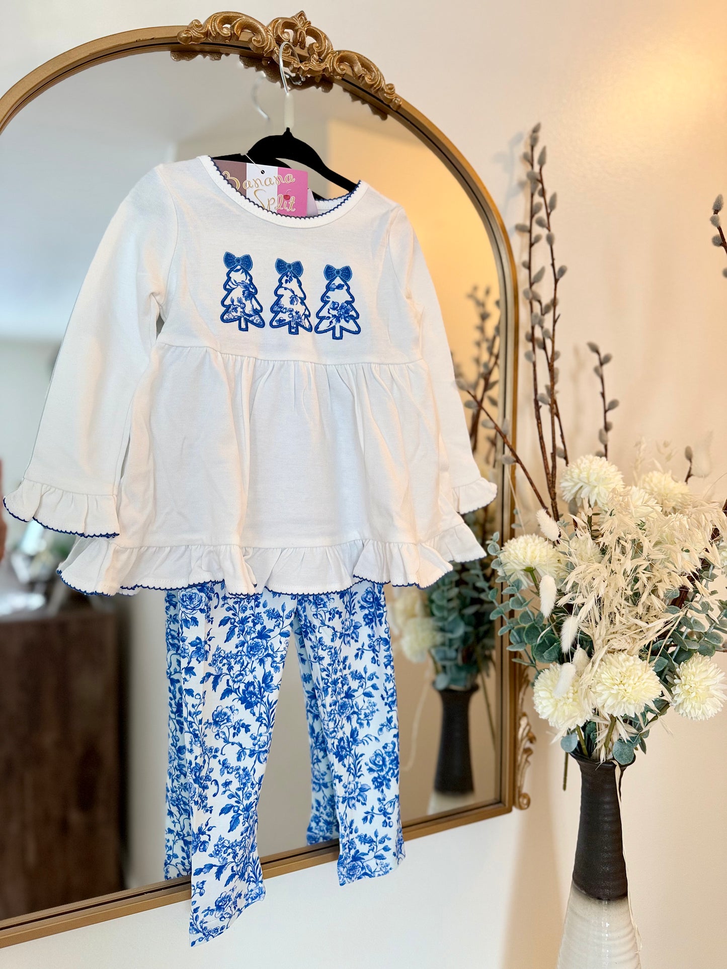 BS25 • Toile Xmas Tree Legging Set