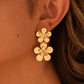 Gold Plated Flower Earrings LT