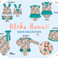 PO101 Green Aloha Hawaii swimsuit collection