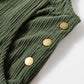 Green Corduroy Loose Overalls RTS