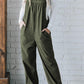 Green Corduroy Loose Overalls RTS