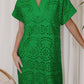 Green Eyelet Dress RTS