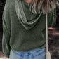 Green Mineral Wash Hooded Sweater LT