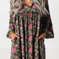 Green Floral Mini Dress LT