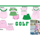 PO101 Green&pink golf embroidery collection 1