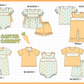 PO101 Green gingham easter carrot monogram embroidery collection