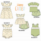 PO101 Green happy easter carrot embroidery collection