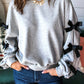 Grey Bow Sleeve Sweatshirt LT