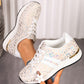 White Leopard Low Top Sneakers RTS