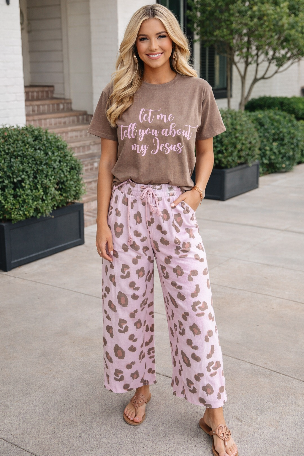 Drawstring Leopard Pants RTS