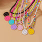 Smiley Beaded Necklace RTS