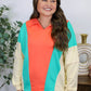 Orange Colorblock Pullover RTS