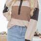 Colorblock Waffle Knit Henley Top RTS