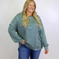 Green Plus Size Pullover LT