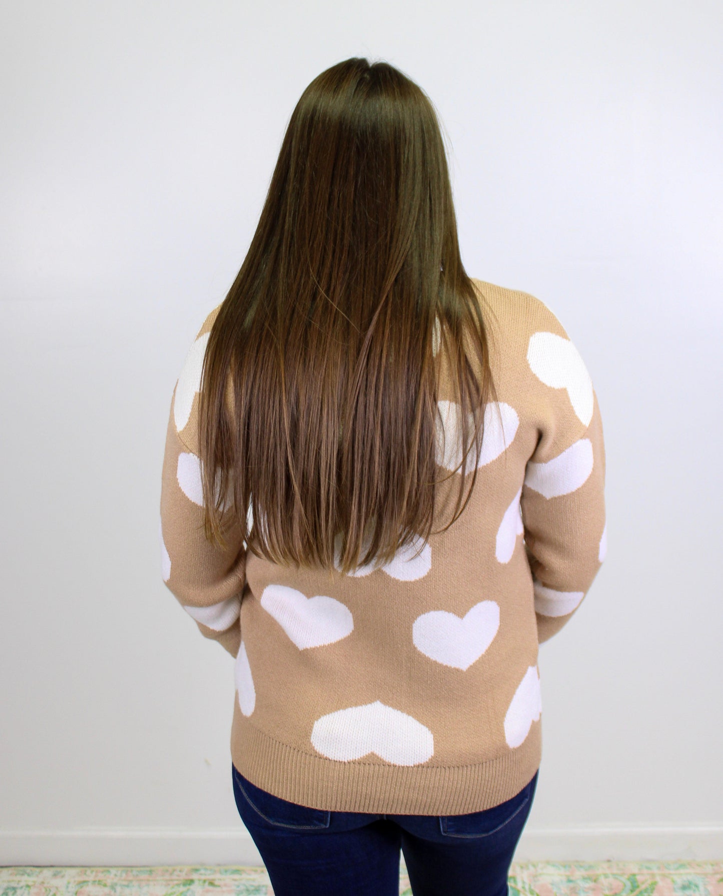 Brown Heart Sweater LT