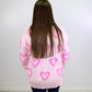 Light Pink Heart Sweater LT