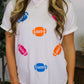 Sequins Footballs Tee RTS