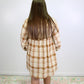 Tan Plaid Dress RTS